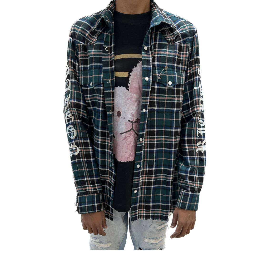 RGC - Distressed Flannel Green